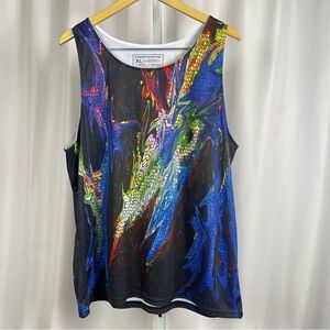 Stephen Mcintyre XL SPF 50 Dry Wick Vibrant Multicolor Tank Top Vacation Summer